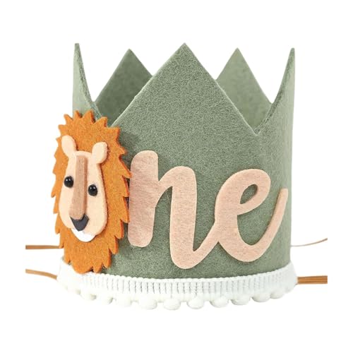 APLVFFZH 1. Geburtstag Hut Wilds 1 Baby Kron Erst Geburtstag Kronhut Lion 1. Geburtstag Krone für Teenager, C APLVFFZH 1. Geburtstag Hut Wilds 1 Baby Kron Erst Geburtstag Kronhut Lion 1. Geburtstag Krone für Teenager, C von APLVFFZH