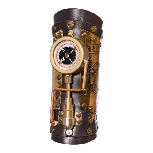 APLVFFZH 2X Steampunk Arm Ärmel Rüstungsausrüstung mit Kompass Manschettenarm Armschiene für Cosplay Party von APLVFFZH