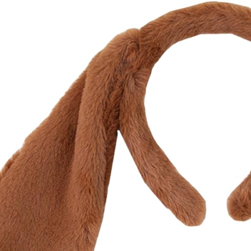 APLVFFZH 3 X Welpen Hundeohren Und Schwanz Kopfschmuck mit Schleife Und Nase, Künstlicher Welpen Hunde Haarreifen, Plüschohren, Haarspange für Tanzparty Requis von APLVFFZH