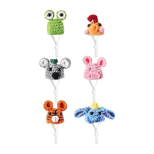 APLVFFZH 6X Hamster Hüte Kleine Tiere Stil Ornamente Geschenk Tiere Tiny Hut Kopfbedeckungen von APLVFFZH
