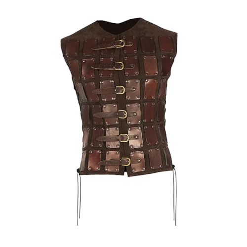 APLVFFZH Brustpanzer Brustpanzer Mittelalter Cosplay Kostüm Ritterkostüm Trachtenrüstung für Krieger Herren Damen Rollenspiele LARP, Braun APLVFFZH Brustpanzer Brustpanzer Mittelalter Cosplay Kostüm Ritterkostüm Trachtenrüstung für Krieger Herren Damen Rollenspiele LARP, Braun von APLVFFZH