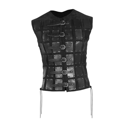 APLVFFZH Brustpanzer Brustpanzer Mittelalter Cosplay Kostüm Ritterkostüm Trachtenrüstung für Krieger Herren Damen Rollenspiele LARP, Schwarz APLVFFZH Brustpanzer Brustpanzer Mittelalter Cosplay Kostüm Ritterkostüm Trachtenrüstung für Krieger Herren Damen Rollenspiele LARP, Schwarz von APLVFFZH