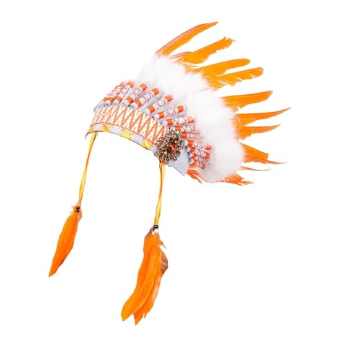 APLVFFZH Federkopfschmuck, Dekoratives Stirnband für Halloween, Party, Festival, Karneval APLVFFZH Federkopfschmuck, Dekoratives Stirnband für Halloween, Party, Festival, Karneval von APLVFFZH