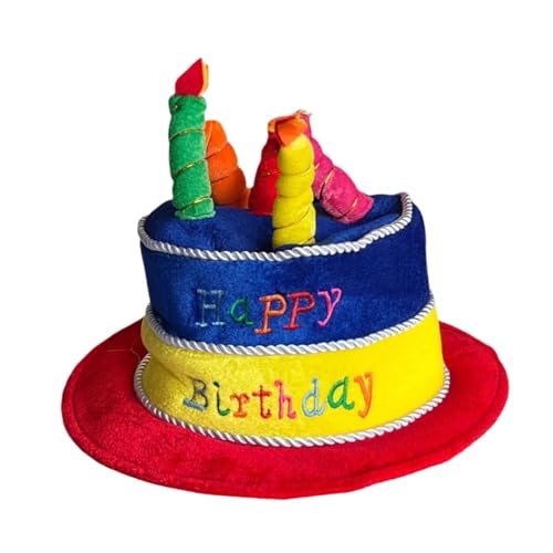 APLVFFZH Geburtstagskuchenhut für Erwachsene, Partygeschenke, Lustig, mit Bunter Kerze für Cosplay APLVFFZH Geburtstagskuchenhut für Erwachsene, Partygeschenke, Lustig, mit Bunter Kerze für Cosplay von APLVFFZH