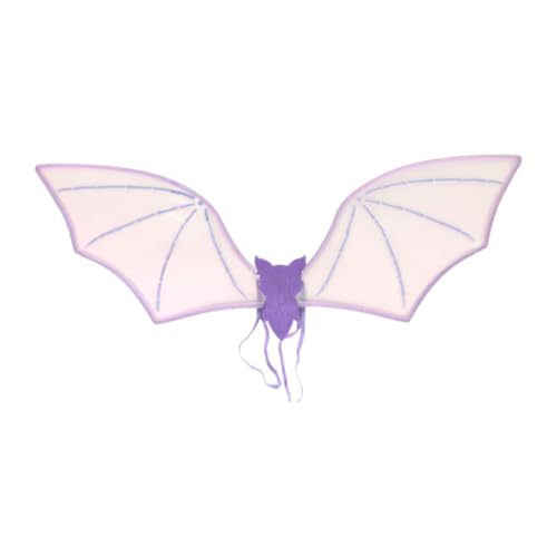 APLVFFZH Halloween Fledermäuse Flügel Kostümflügel für Cosplay -Feiertagsrollenspiele, Lila APLVFFZH Halloween Fledermäuse Flügel Kostümflügel für Cosplay -Feiertagsrollenspiele, Lila von APLVFFZH