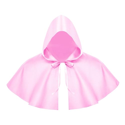 APLVFFZH Halloween Umhang Cosplay Requisiten für Zauberer mit Kapuze, Rosa APLVFFZH Halloween Umhang Cosplay Requisiten für Zauberer mit Kapuze, Rosa von APLVFFZH