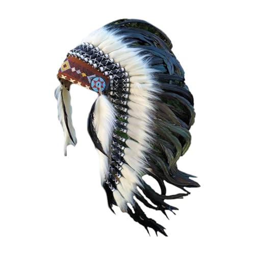 APLVFFZH Indianerhäuptling Kopfschmuck Hut Performance Künstliche Feder Kopfbedeckung APLVFFZH Indianerhäuptling Kopfschmuck Hut Performance Künstliche Feder Kopfbedeckung von APLVFFZH