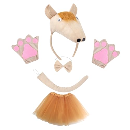 APLVFFZH Kinder Pferd Kostüm Tier ausgefallenes Kostüm Set für Performance Mime Tale APLVFFZH Kinder Pferd Kostüm Tier ausgefallenes Kostüm Set für Performance Mime Tale von APLVFFZH