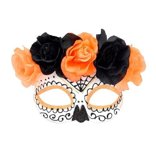 APLVFFZH Maskenmaske für Damen und Herren, Augenmasken für Nachtclubs, Feiertage, Abschlussbälle, Orange, 17x13cm APLVFFZH Maskenmaske für Damen und Herren, Augenmasken für Nachtclubs, Feiertage, Abschlussbälle, Orange, 17x13cm von APLVFFZH