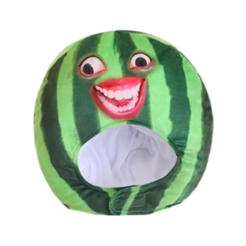 APLVFFZH Plüsch Kopfbedeckung Wassermelonenhut Dekorative Schöne Cartoon Hood Cosplay Kostüm APLVFFZH Plüsch Kopfbedeckung Wassermelonenhut Dekorative Schöne Cartoon Hood Cosplay Kostüm von APLVFFZH