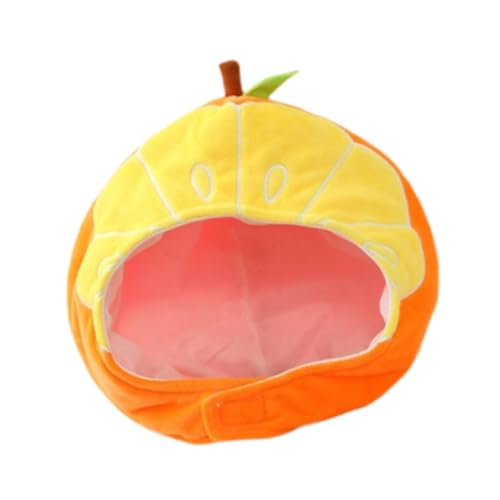APLVFFZH Plüsch Kopfbedeckungskopfschmuck Kreativer Orangenhut Zum Halloween Karneval Geburtstag von APLVFFZH
