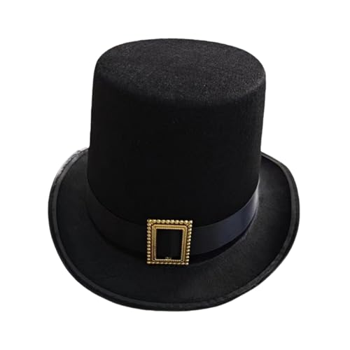 APLVFFZH Schwarzer Zylinderhut Requisiten Kostüm Hut Mode Fedoras für Männer Frauen APLVFFZH Schwarzer Zylinderhut Requisiten Kostüm Hut Mode Fedoras für Männer Frauen von APLVFFZH