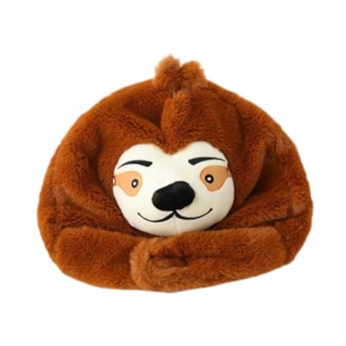 APLVFFZH Tierhut Cartoon Headwrap Winter warme Mütze dekorative Faultier-Form-Kappe APLVFFZH Tierhut Cartoon Headwrap Winter warme Mütze dekorative Faultier-Form-Kappe von APLVFFZH