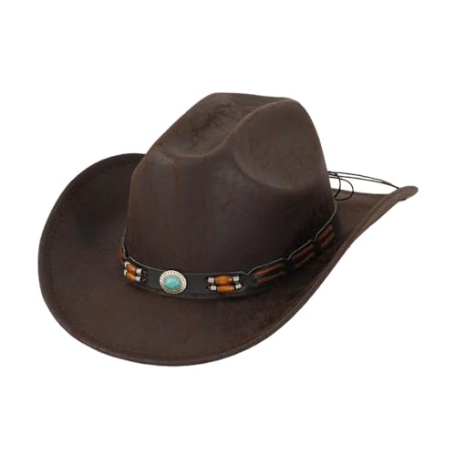 APLVFFZH Western Cowboyhut für Musik Events, Festivals Und Outdoor Aktivitäten, Style C APLVFFZH Western Cowboyhut für Musik Events, Festivals Und Outdoor Aktivitäten, Style C von APLVFFZH