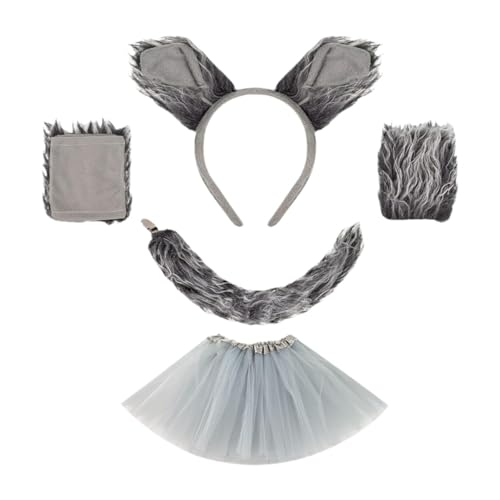 APLVFFZH Wolf-Kostüm-Set, Cosplay-Requisiten für Bühnenshows, Kostüme, mit Rock APLVFFZH Wolf-Kostüm-Set, Cosplay-Requisiten für Bühnenshows, Kostüme, mit Rock von APLVFFZH