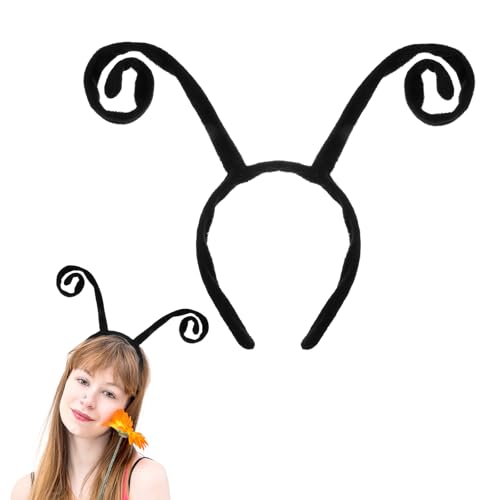1 Stück Schmetterling Fühler Haarreif, Verstellbarer Bienen Haarreif, Käfer Stirnband, Ameisen Haarband, Käfer Antennen Kostüm für Erwachsene und Kinder Halloween Kostüm Zubehör, Karneval Accessoires von APLZGMG
