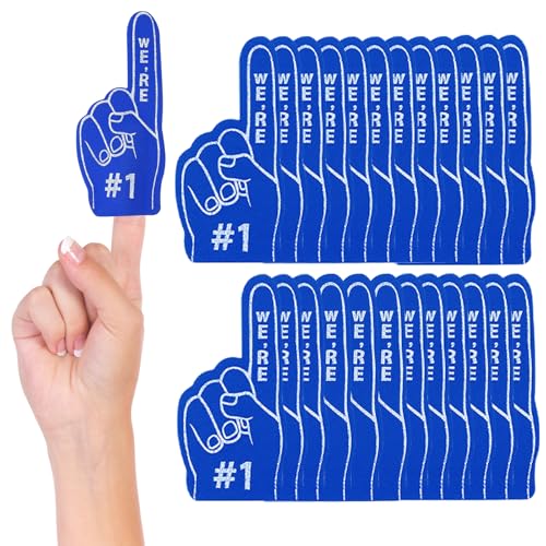 APLZGMG 24 Stück Mini Schaum Finger, Sport Fan Schaum Finger, Wir Sind #1 Fan Schaum Finger, Sport Themen Geburtstags Party Zubehör Schaum Hand finger Cheerleader Geschenke für Sport Veranstaltungen APLZGMG 24 Stück Mini Schaum Finger, Sport Fan Schaum Finger, Wir Sind #1 Fan Schaum Finger, Sport Themen Geburtstags Party Zubehör Schaum Hand finger Cheerleader Geschenke für Sport Veranstaltungen von APLZGMG