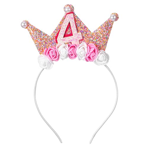 APLZGMG Kleinkind Mädchen Geburtstag Krone Stirnband 2. bis 6. Blume Prinzessin Tiara Krone Glitzer Haarband für Geburtstag Mädchen APLZGMG Kleinkind Mädchen Geburtstag Krone Stirnband 2. bis 6. Blume Prinzessin Tiara Krone Glitzer Haarband für Geburtstag Mädchen von APLZGMG