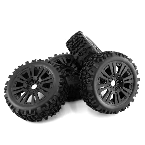 Kompatibel Mit ARRMA Für Typhon Für Talion Für Traxxas Für Redcat Für Team VRX 1/8 RC-Geländewagenteile, 4 Stück, 120 Mm Räder, Reifen, 17 Mm Sechskant RC-Reifen von APMXQWIL