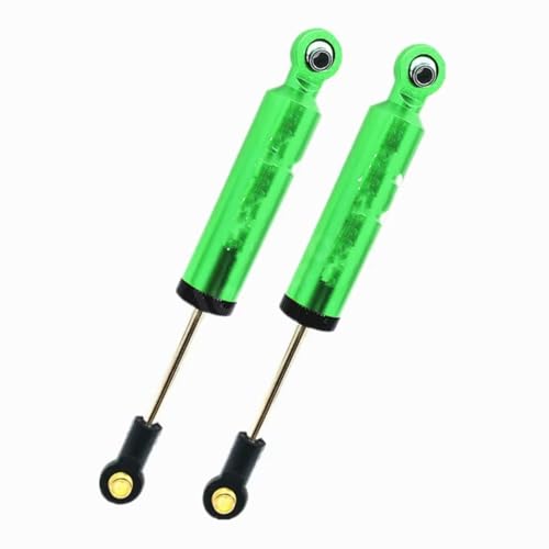 Kompatibel Mit AXIAL Für SCX10 Für TRX4 1/10 RC Crawler Autoteile 2 Stück 100 Mm Aluminium-Ölstoßdämpfer Dämpfer Intern Für Feder RC Stoßdämpfer(Green) von APMXQWIL