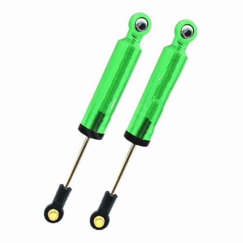 Kompatibel Mit AXIAL Für SCX10 Für TRX4 1/10 RC Crawler Autoteile 2 Stück 100 Mm Aluminium-Ölstoßdämpfer Dämpfer Intern Für Feder RC Stoßdämpfer(Green) von APMXQWIL