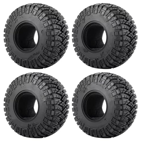 Kompatibel Mit Axial Für SCX10 90046 AXI03007 Für TRX4 1/10 RC Crawler Autoteile 4 Stück 1,9/2,2 Zoll Gummireifen 122/130 Mm Radreifen RC-Reifen(4pcs 2.2inch) von APMXQWIL