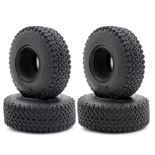 Kompatibel Mit Axial Für SCX10 90046 AXI03007 Für TRX4 KO3 1/10 RC Crawler Auto-Upgrade-Teile, 4 Stück 1,9 Radreifen, 110 X 45 Mm RC-Reifen von APMXQWIL