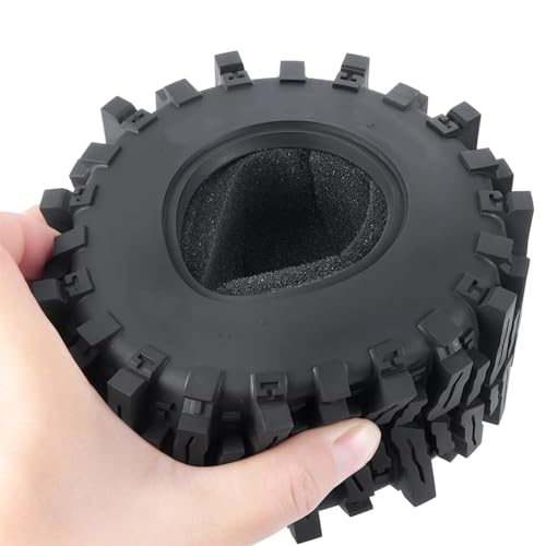 Kompatibel Mit Axial Für SCX10 AXI03004 Für Capra Für TRX-4 1/10 RC Monster Truck Autoteile 2,2 Zoll 125 Mm Gummireifen Schwamm Einfügen Zubehör Teile RC Autos(1pcs) von APMXQWIL