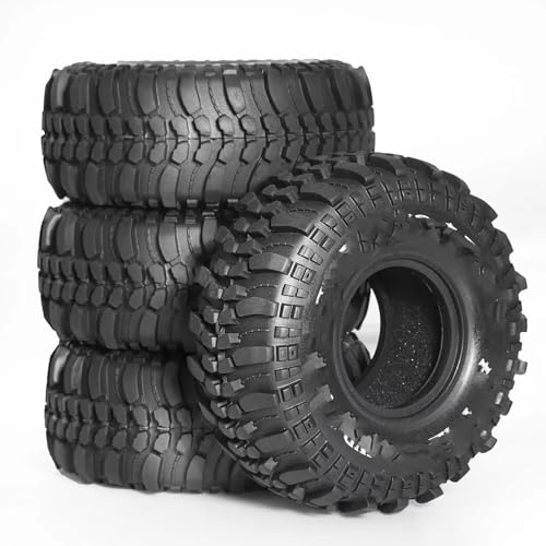 Kompatibel Mit Axial Für SCX10 Für Capra Für Traxxas Für TRX4 D90 1/10 RC Crawler Autoteile 4 STÜCKE 118 Mm 1,9 Zoll Weicher Gummireifen RC-Reifen von APMXQWIL