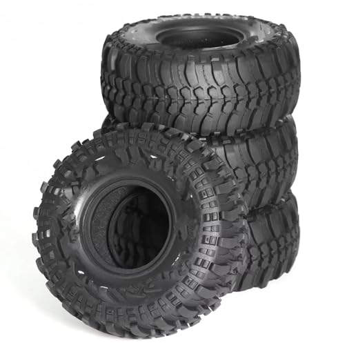 Kompatibel Mit Axial Für SCX10 Für Capra Für Traxxas Für TRX4 D90 1/10 RC Crawler Autoteile 4 STÜCKE 118 Mm 1,9 Zoll Weicher Gummireifen RC-Reifen von APMXQWIL