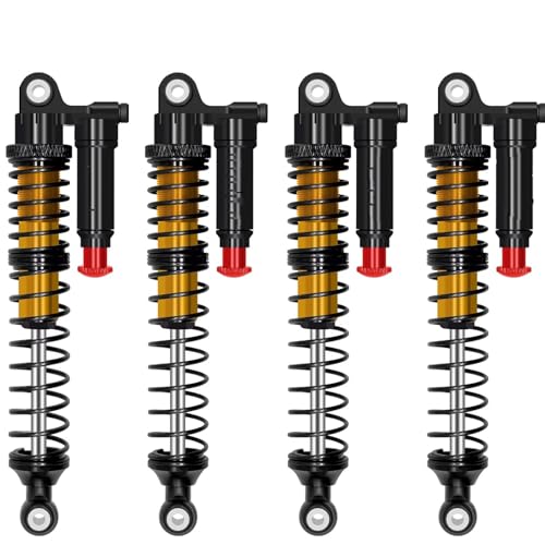 Kompatibel Mit Axial Für SCX10 Für TRX4 Für TRX6 D90 1/10 RC Crawler Car Upgrade-Teile 100 Mm Verstellbarer Huckepack-Stoßdämpfer RC Stoßdämpfer(Yellow) von APMXQWIL