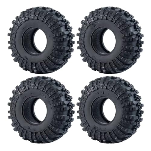 Kompatibel Mit Axial Für SCX10 Für Wraith Für TRX-4 1/10 RC Crawler Autoteile 1 Stück 4 Stück 2,2 Zoll Beadlock-Räder Gummireifen 137 Mm Reifen RC-Reifen(4pcs) von APMXQWIL