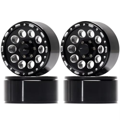 Kompatibel Mit D90 D110 Für MST Für Traxxas Für TRX4 Für Jimny TF2 1/10 RC Crawler Autoteile 4-teilige Legierung 1,9 Zoll Beadlock-Felgennabe RC-Reifen von APMXQWIL