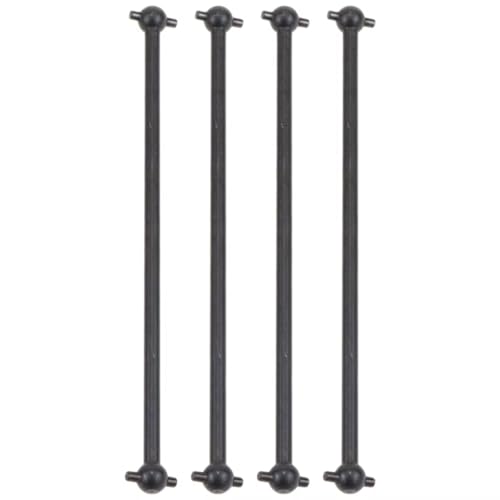 Kompatibel Mit HSP 53633 51805 Für FS Für Racing 1/10 RC Monster Autoteile Für Universalantriebswelle 100 101 Mm Vorne Hinten Dogbone Zubehör Teile RC Autos(Black,4pcs) von APMXQWIL