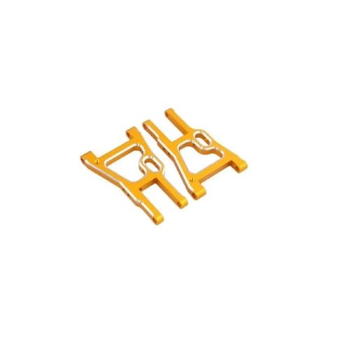 Kompatibel Mit HSP 94101 94102 94103 94123 1/10 RC Drift Car Upgrade-Teile, 2-teiliger Vorderer Unterer Querlenker Aus Aluminiumlegierung, 102019 (02008) Zubehör Teile RC Autos(Yellow) von APMXQWIL