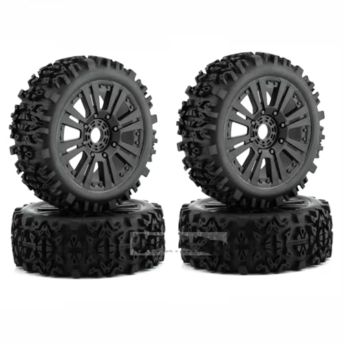 Kompatibel Mit KYOSHO Für HPI Für LOSI Für HSP GT2 Für Hobao Für Redcat Für Axial 1/8 RC-Autoteile Reifen Räder Reifen Mit 17 Mm Sechskant RC-Reifen(4pcs) von APMXQWIL