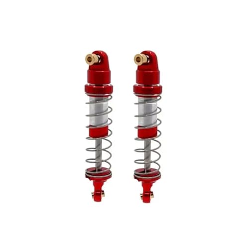 Kompatibel Mit MJX Für Hyper GO H12Y H12Y+ 1/12 RC-Auto-LKW-Upgrade-Teile, Metall-Stoßdämpfer, Einstellbares Weiches Und Hartes Öl-Hydrauliksystem RC Stoßdämpfer(Red) von APMXQWIL