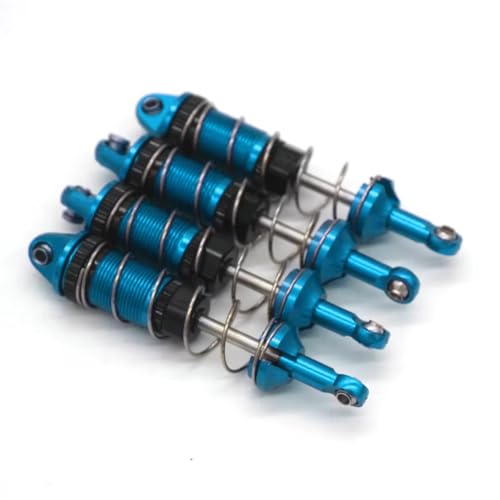 Kompatibel Mit MJX Für Hyper Go H16H H16E H16P 16207 16208 16209 16210 1/16 Crawler Auto Ersatz-Upgrade-Teile Metall Stoßdämpfer Dämpfer RC Stoßdämpfer(Blue) von APMXQWIL