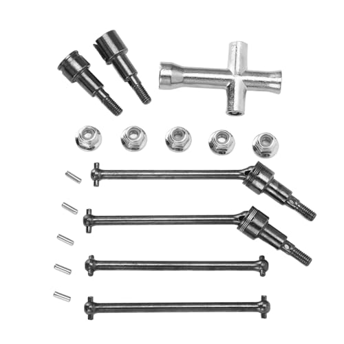 Kompatibel Mit SCY 16101 16102 RC-Autos, Upgrade-Teile, Ersatz-Antriebswelle Vorne Und Hinten, Stahl-CVD-Antriebswelle, Stabile Übertragung RC Auto Antriebswelle von APMXQWIL