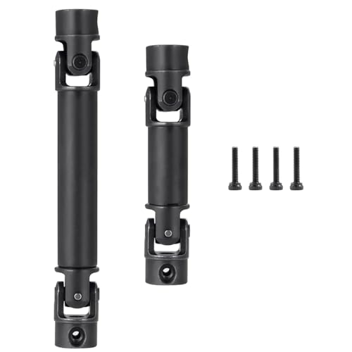 Kompatibel Mit TRX-4M K10 High Trail 1/18 RC Crawler Car Upgrade-Teile, 2 Stück Metall Vorne Hinten Für Chassis CVD-Antriebswelle RC Auto Antriebswelle von APMXQWIL