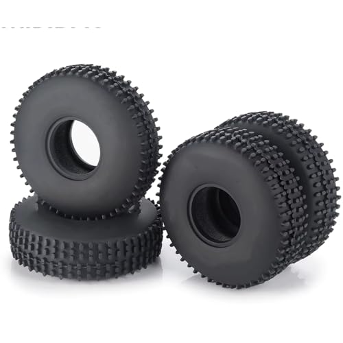 Kompatibel Mit TRX4-M Für Bronco Für Defender 1/18 RC Crawler Autoteile 4 Stück 64 X 24 Mm/65 X 20 Mm Reifen Aus Weichem Gummi RC-Reifen(65x20mm) von APMXQWIL