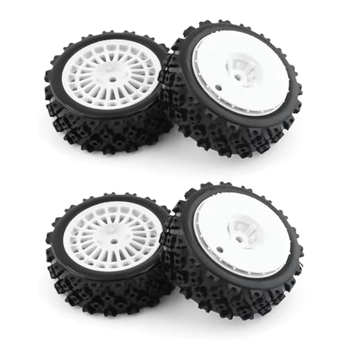 Kompatibel Mit Tamiya XV-01 XV01 TA06 Für TT-01 Für TT-02 PTG-2 1/10 RC Für Rennwagen-Upgrade-Teile 72 Mm Gummireifen-Radreifen RC-Reifen(White) von APMXQWIL