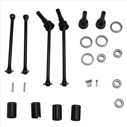 Kompatibel Mit Traxxas Für MAXX Für Widemaxx 1/10 RC-Auto-Upgrade-Teile, 4-teilige Stahl-Vorder- Und Hinterachse, Verlängerte Antriebswelle, CVD-Wellenbecher RC Auto Antriebswelle von APMXQWIL