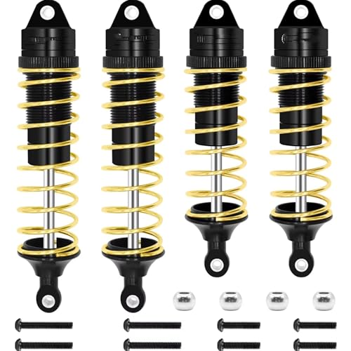 Kompatibel Mit Traxxas Für Slash 2WD Für Hoss Für Rustler 4X4 Für VXL Für Slash Für Bandit Für Nitro 1/10 RC-Autoteile Ölstoßdämpfer RC Stoßdämpfer(Yellow) von APMXQWIL