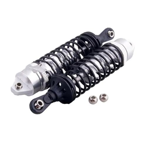 Kompatibel Mit Traxxas Für Slash 4x4 Huan Qi 727 1/10 RC-Auto-Upgrade-Teile, 2 Stück, 100 Mm, Stoßdämpfer Vorne Aus Aluminiumlegierung RC Stoßdämpfer(Silver) von APMXQWIL