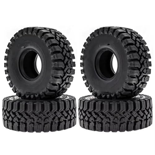 Kompatibel Mit Traxxas Für Trx4 Für Axial Für Scx10 Für Wraith 1/10 RC-Crawler-Autoteilen, 4 Stück, 1,9-Rad, 1,9-Zoll-Gummireifen, 120 X 48 Mm RC-Reifen von APMXQWIL