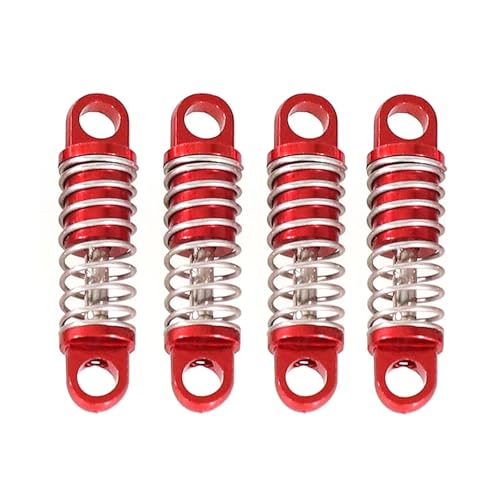 Kompatibel Mit WLtoys 284131 K969 K979 K989 K999 P929 P939 1/28 RC Auto Upgrade Teile Zubehör Metall Stoßdämpfer RC Stoßdämpfer(Red) von APMXQWIL