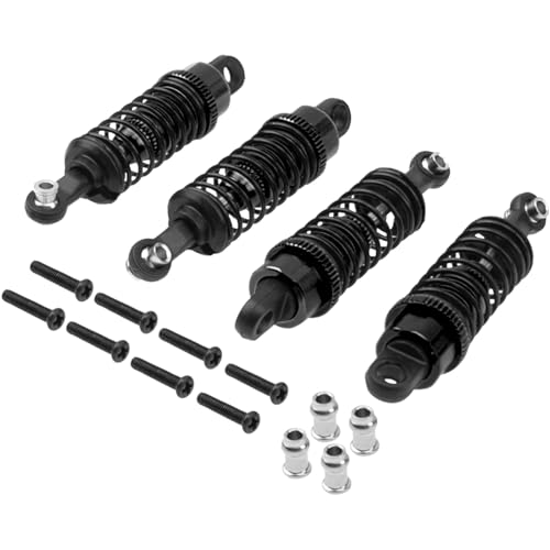 Kompatibel Mit WLtoys A949 A959 A969 A979 K929 1/18 Fernbedienungsauto-Upgrade-Teile 4er-Pack Stoßdämpfer 55 Mm RC Stoßdämpfer(Black) von APMXQWIL