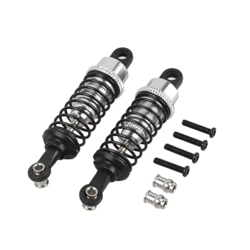 Kompatibel Mit WLtoys A959 A969 A979 K929 Für Hpi Für Hsp 1/18 RC-Auto-Upgrade-Teile, 2 Stück, Ölverstellbarer 65-mm-Stoßdämpfer Zubehör Teile RC Autos(Silver) von APMXQWIL
