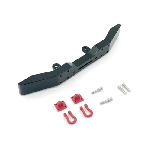 Kompatibel Mit WPL B-14 B-16 B-24 B-36 Q60 Q61 1/16 RC Militär-LKW 4WD 6WD Upgrade-Teile Metall-Frontstoßstange Mit Abschlepphaken Zubehör Teile RC Autos(Black) von APMXQWIL